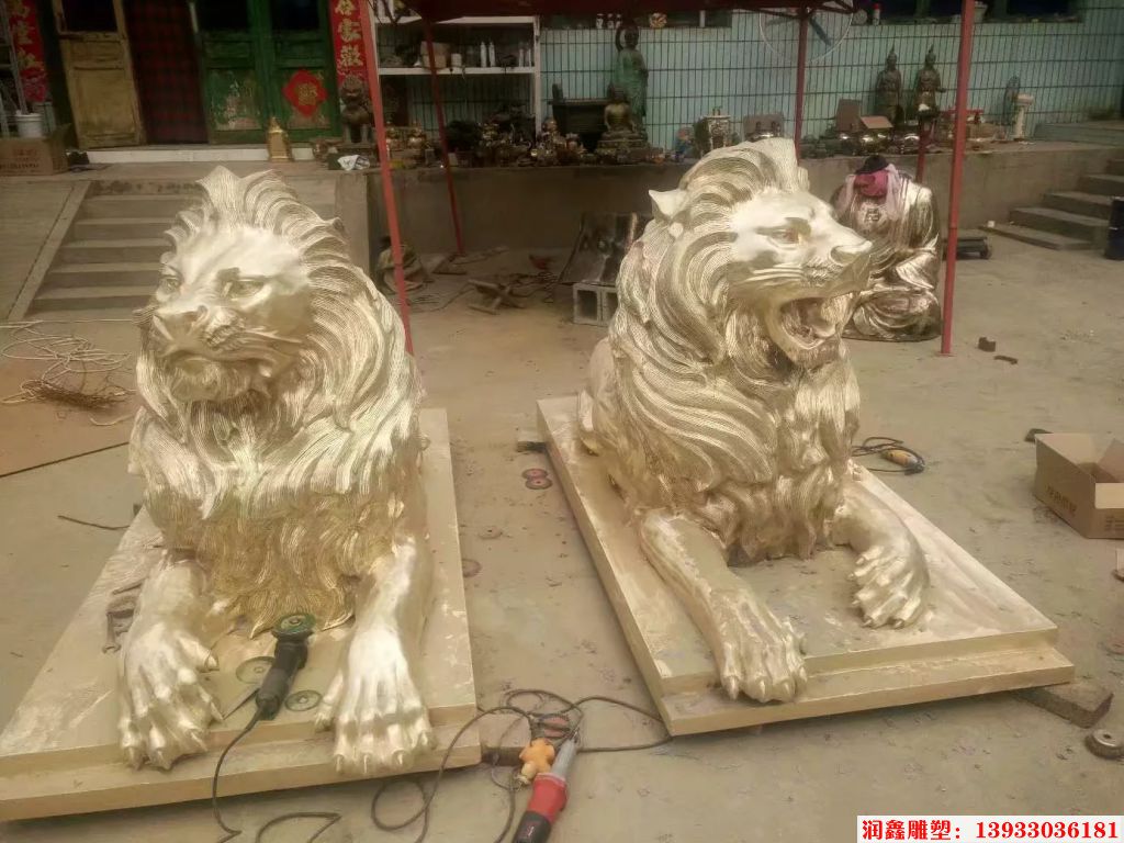 銅爬獅子雕塑 爬獅雕塑圖片 爬獅雕塑價格 爬獅雕塑設計